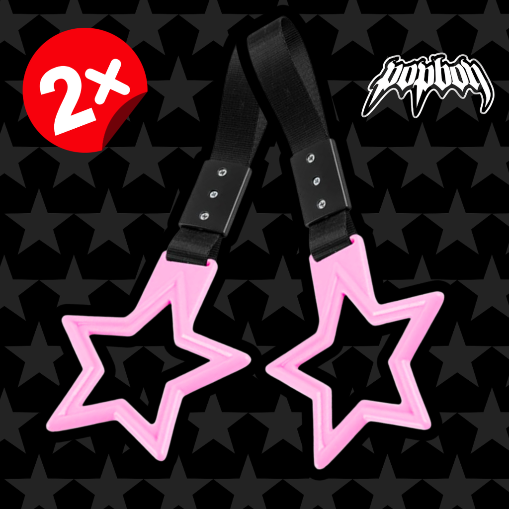 2 PCS Pink Star Tsurikawa