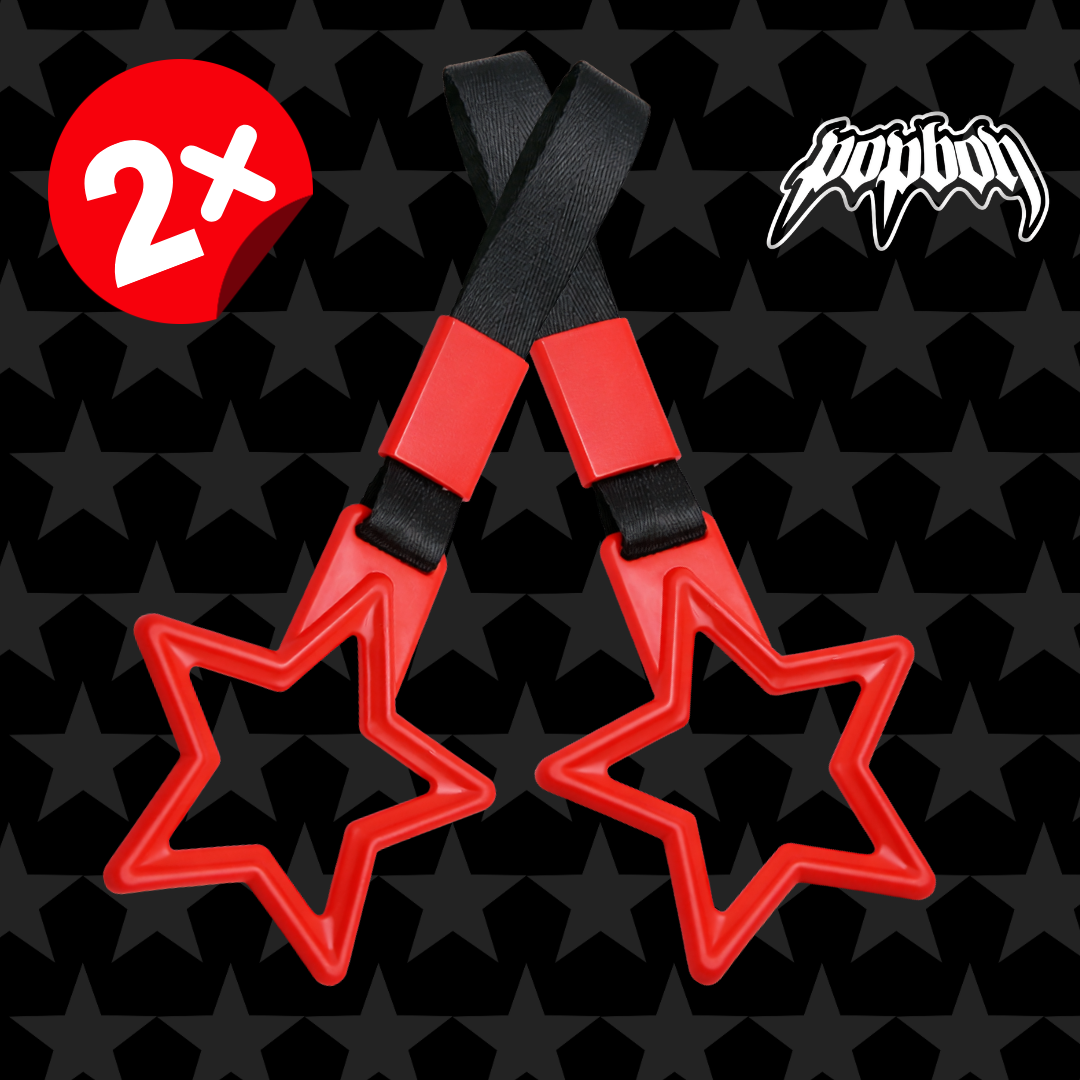 2 PCS Red Star Tsurikawa