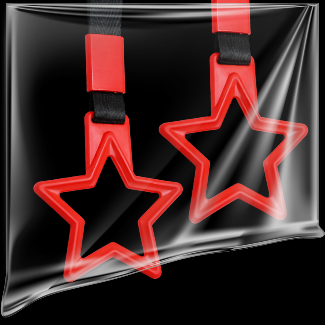 2 PCS Red Star Tsurikawa