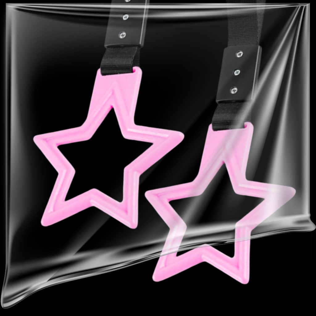 2 PCS Pink Star Tsurikawa
