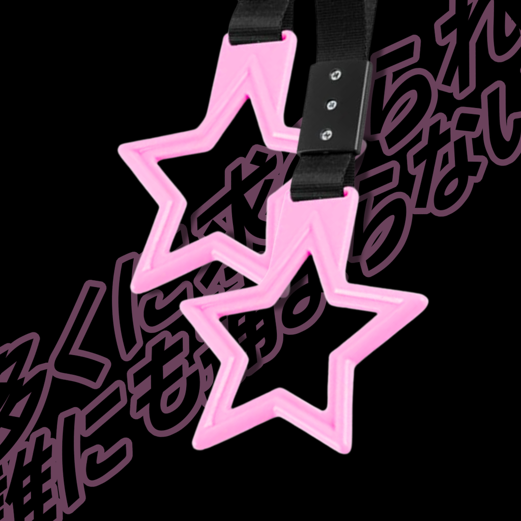 2 PCS Pink Star Tsurikawa