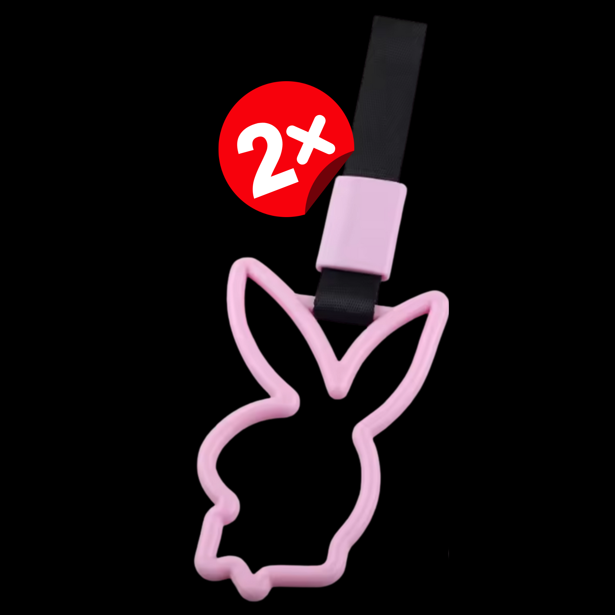 2 PCS PInk Bunny Rabbit Tsurikawa V1