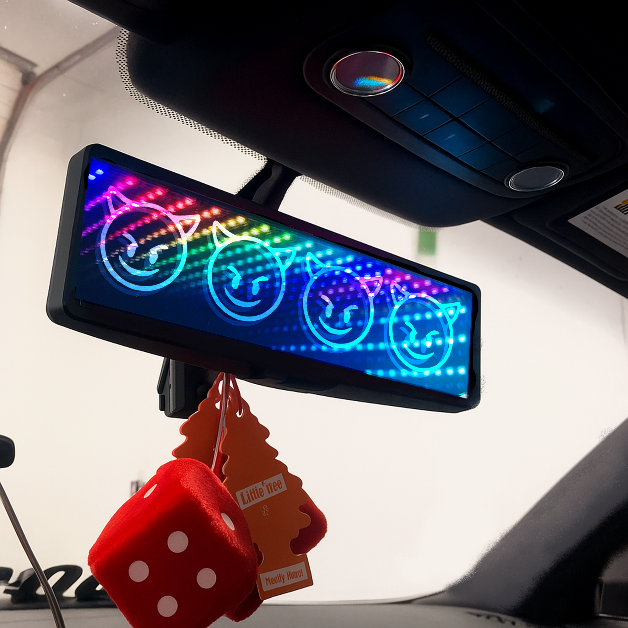 EVIL SMILE EMOJI Style Mirror Style