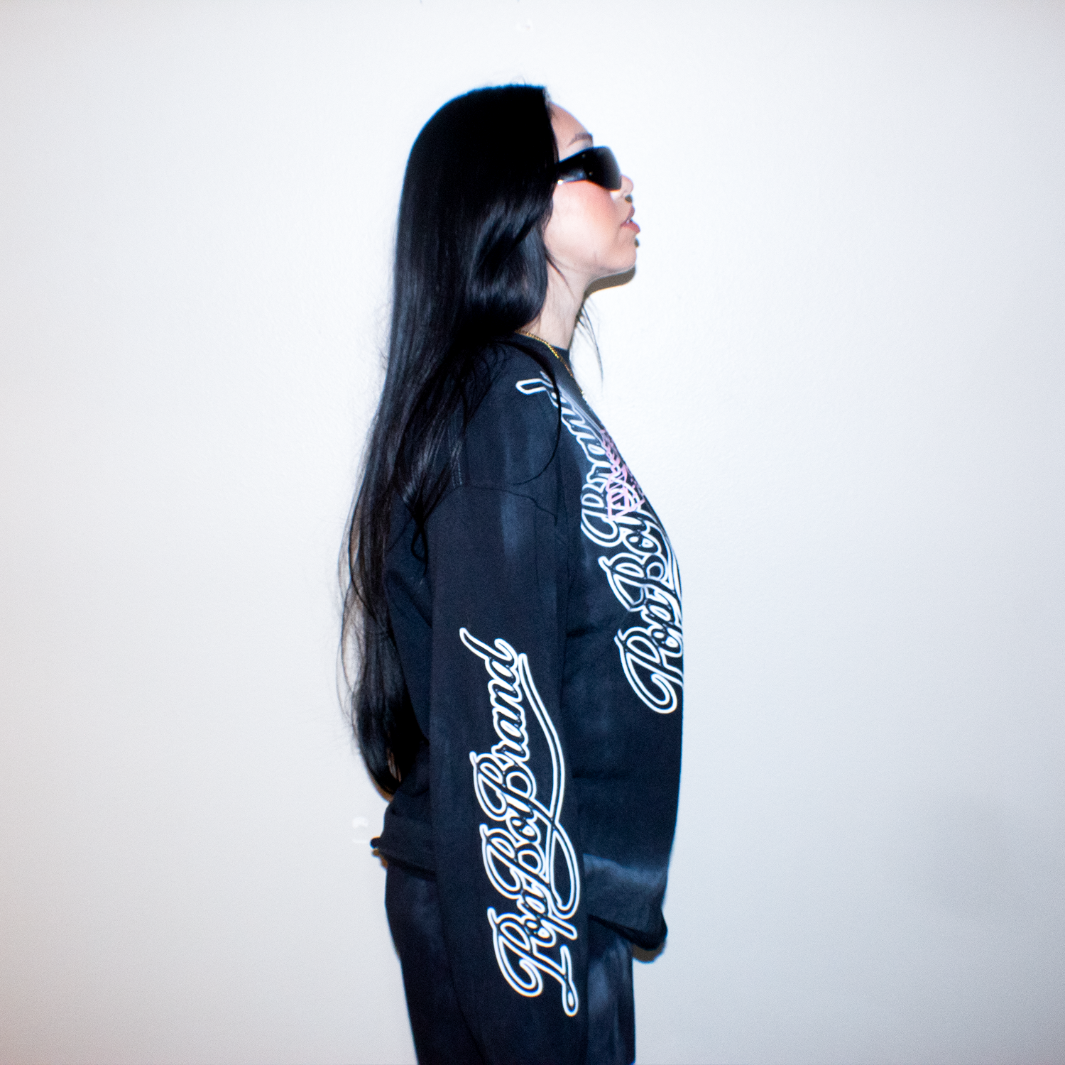 WANTED BY MANY BLACK  LONG SLEEVE