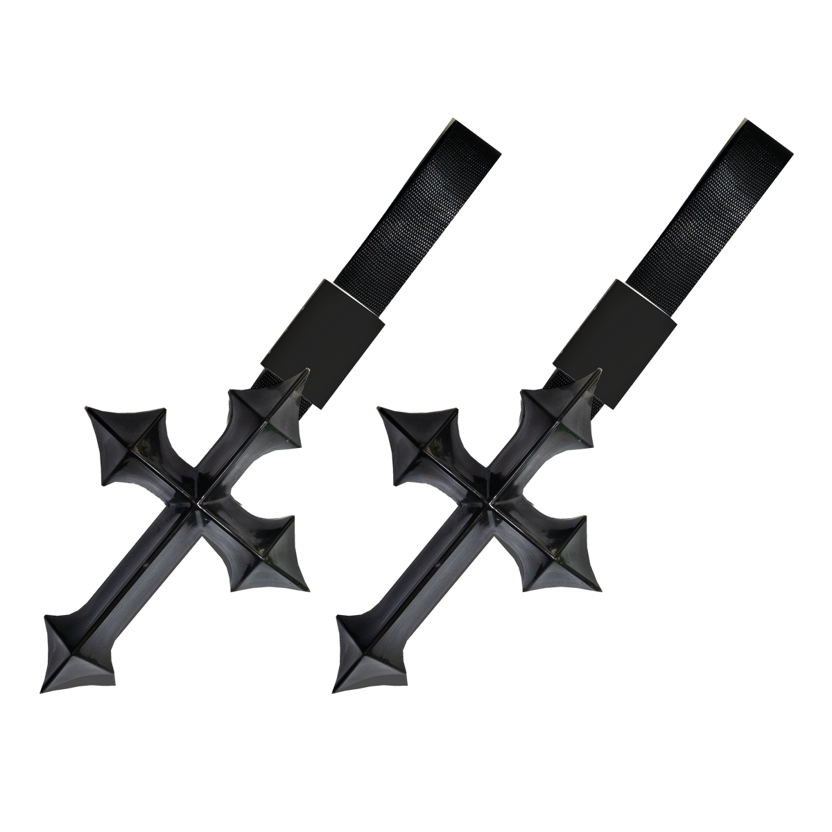 V3 Cross Tsurikawa — Black — Same-Color 2 Pack