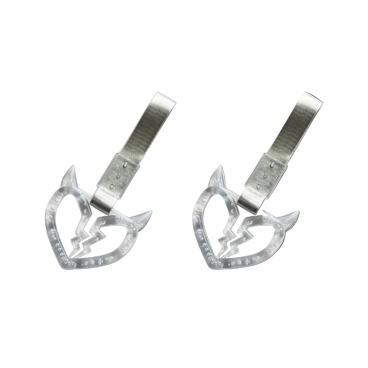 Devil Broken Heart Tsurikawa — Clear — Same-Color 2 Pack