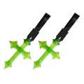 V3 Cross Tsurikawa — Lime Green Bubble — Same-Color 2 Pack