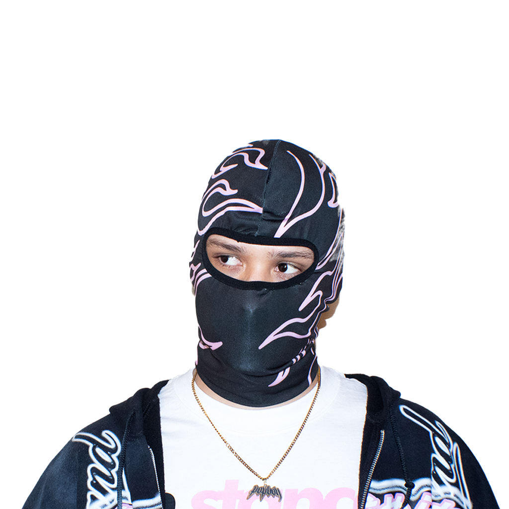 FLAME PINK SKI MASK