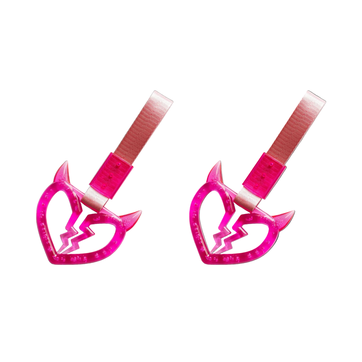 Devil Broken Heart Tsurikawa — Pink — Same-Color 2 Pack
