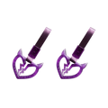 Devil Broken Heart Tsurikawa — Purple — Same-Color 2 Pack