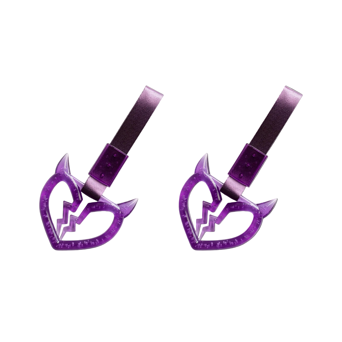 Devil Broken Heart Tsurikawa — Purple — Same-Color 2 Pack