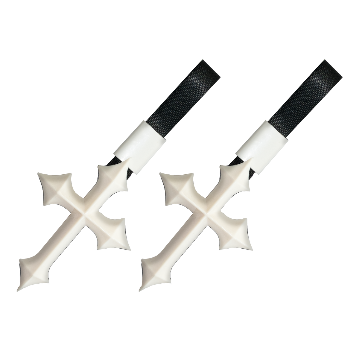 V3 Cross Tsurikawa — White — Same-Color 2 Pack