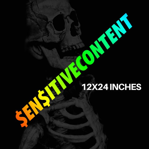 Sensitive Content VINYL BANNER