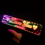 VALENTINES DAY ILY -NAME RGB LED MIRROR