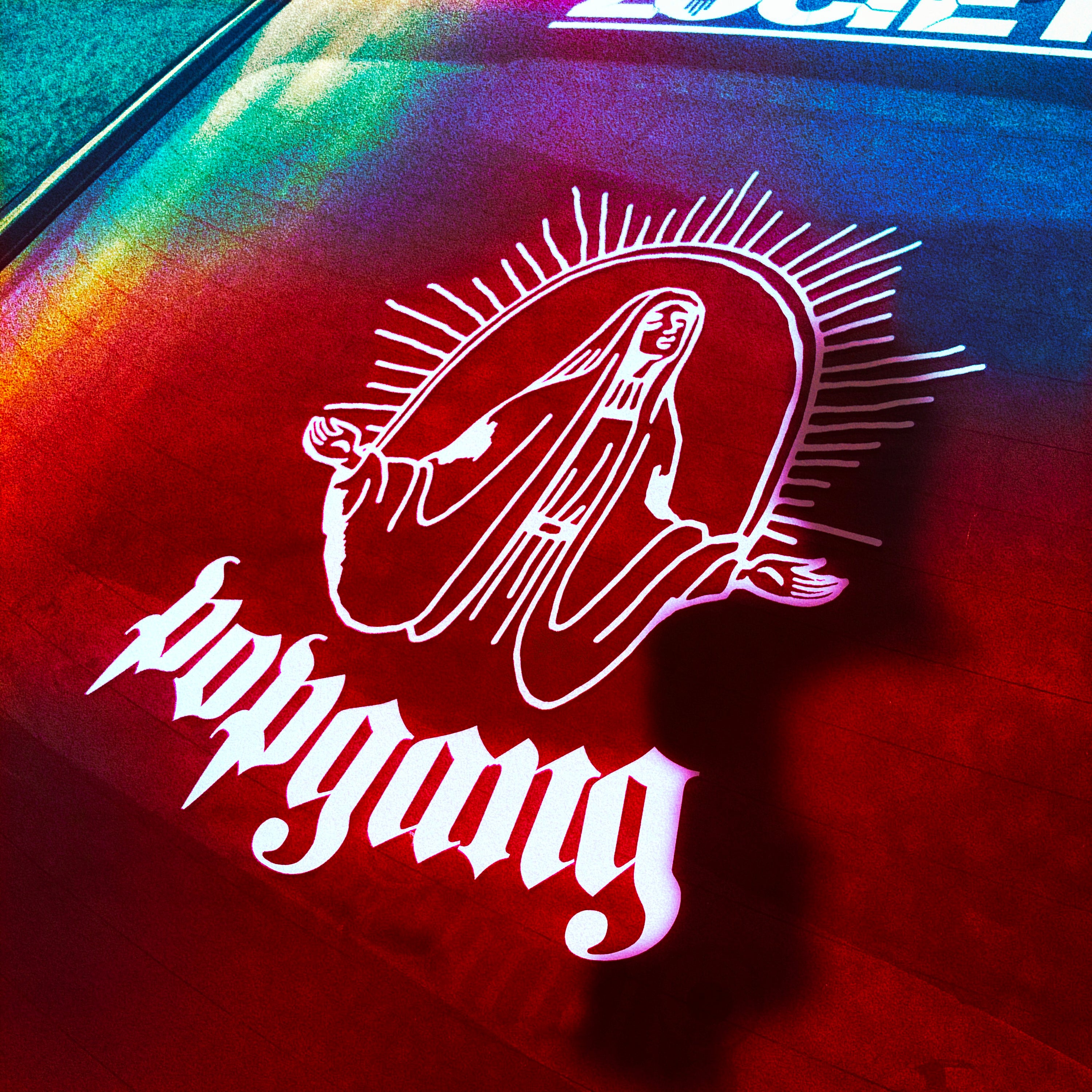 VIRGIN MARY LUPE POPGANG DECAL V1