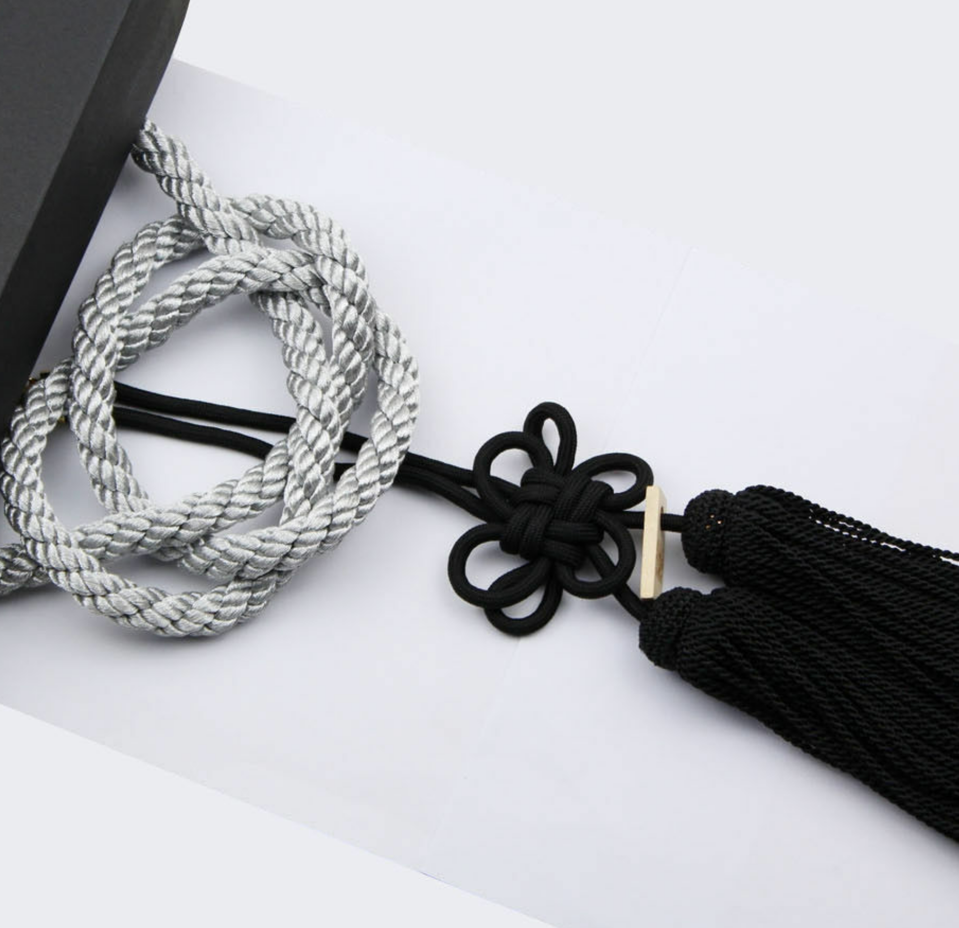 Silver & Black VIP ROPE KNOT JDM