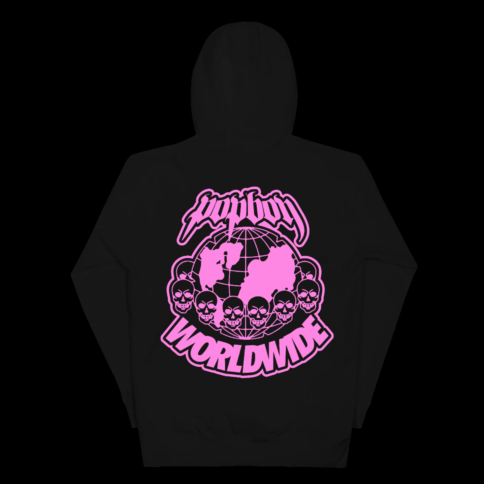 Worldwide Popboy Pink Cross Hoodie