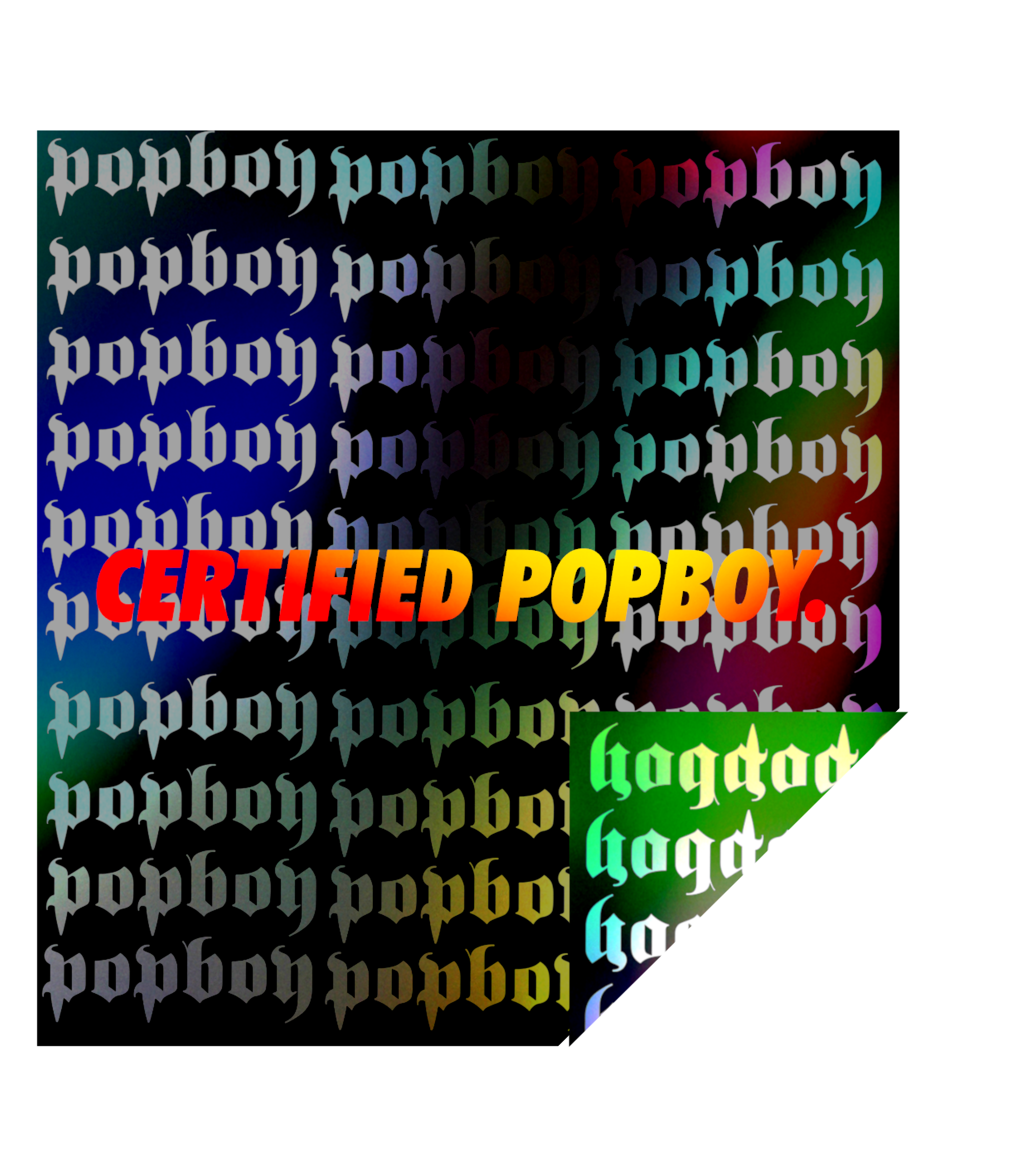 CERTIFIED POPBOY VINYL BANNER